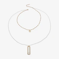 A.N.A Two Tone Womens 20 Inch Strand Necklace
