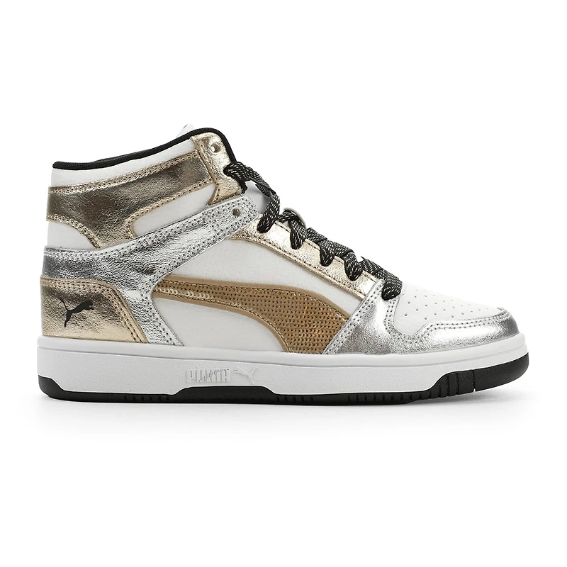 PUMA Rebound Layup Mixed Metals Big Kid Girls Basketball Shoes