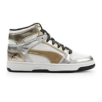 PUMA Rebound Layup Mixed Metals Big Kid Girls Basketball Shoes