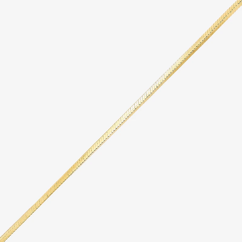 Made in Italy Womens 24K Gold Over Silver 16 Inch Snake Chain Necklace