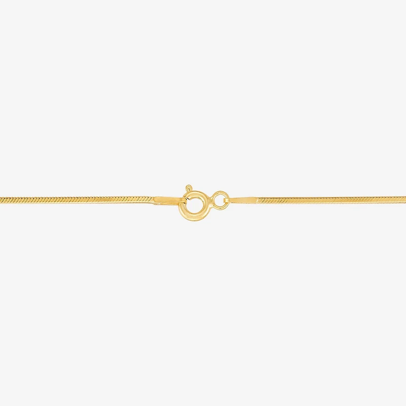 Made in Italy Womens 24K Gold Over Silver 20 Inch Snake Chain Necklace