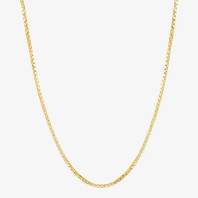 Made in Italy Womens 20 Inch Box Chain Necklace