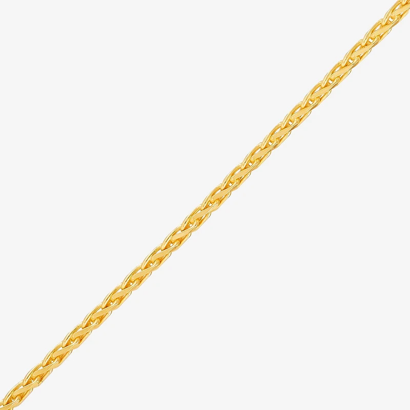 Made in Italy Womens 18 Inch Wheat Chain Necklace