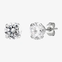 Limited Quantities! Womens White Cubic Zirconia 14K Gold 2-pc. Earring Set