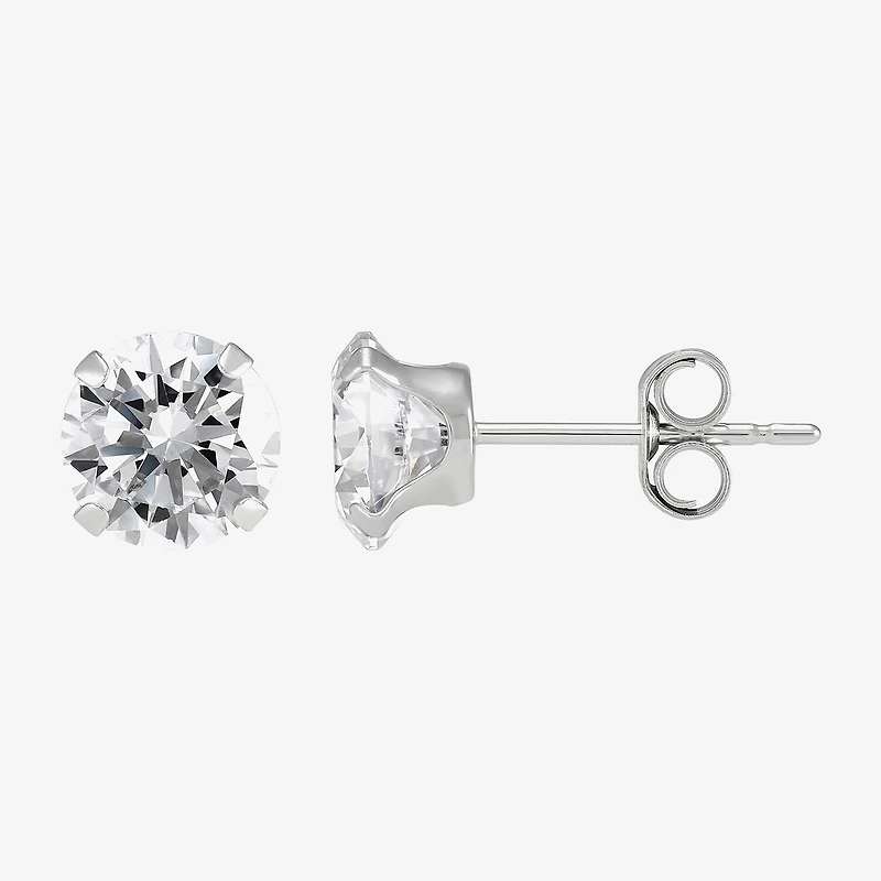 Limited Quantities! Womens White Cubic Zirconia 14K Gold 2-pc. Earring Set