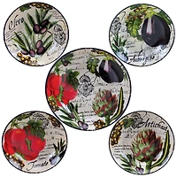 Certified International Botanical Veggies 5-pc. Pasta Bowl Serving Set