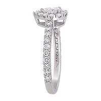 Womens 1 CT. T.W. Natural White Diamond 14K Gold Pear Engagement Ring