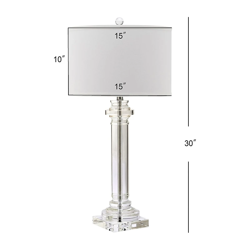 Safavieh Nina Column Crystal Table Lamp