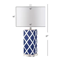 Safavieh Garden Lattice 27 In High Set Of 2 2-pc. Lamp Set