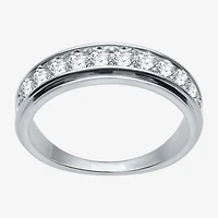(H-I / I1) 1 CT. T.W. Lab Grown White Diamond 10K Gold Wedding Band