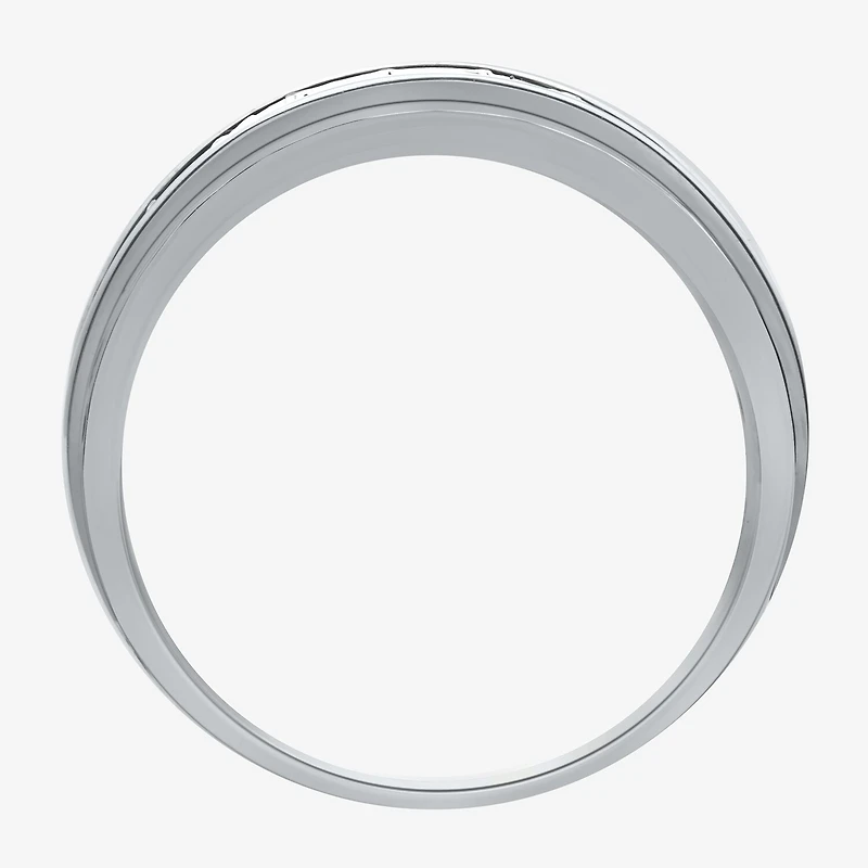 (H-I / I1) 1 CT. T.W. Lab Grown White Diamond 10K Gold Wedding Band
