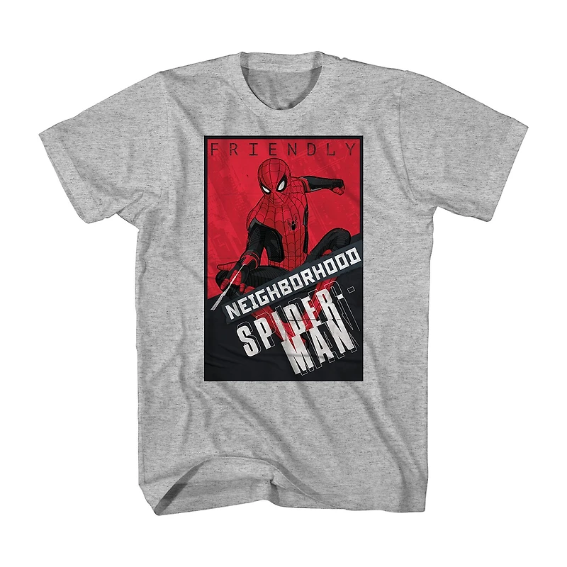 Little & Big Kid Boys Crew Neck Short Sleeve Regular Fit Spiderman Graphic T-Shirt