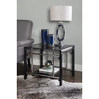 Linon Lambert Living Room Collection 2-pc. Glass End Table