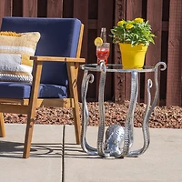 Linon Parnell Living Room Collection Metal End Table