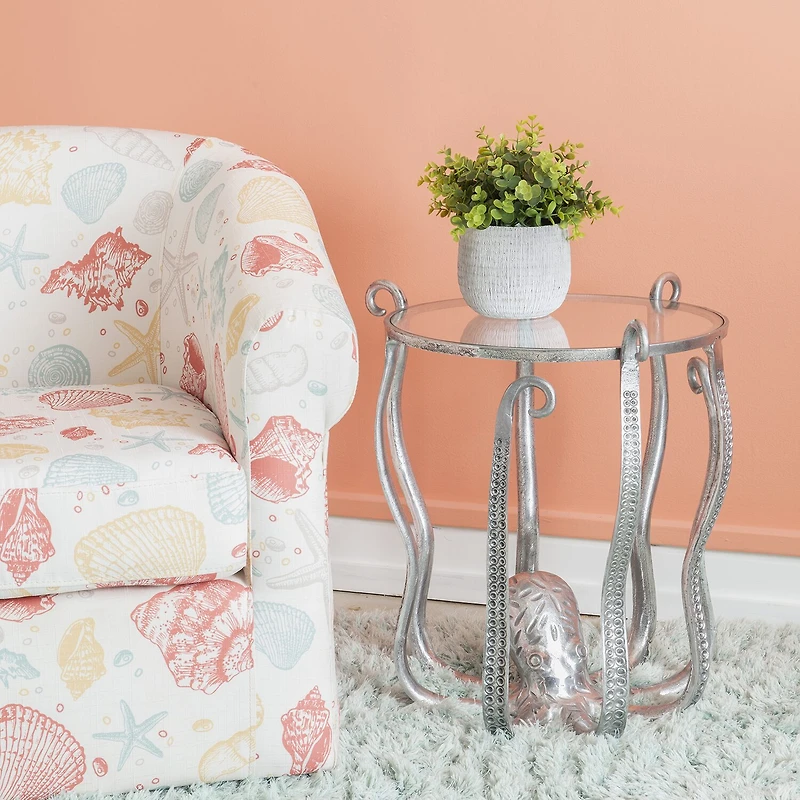 Linon Parnell Living Room Collection Metal End Table