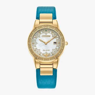 Citizen Jasmine Womens Blue Leather 2-pc. Watch Boxed Set Ga1072-07d