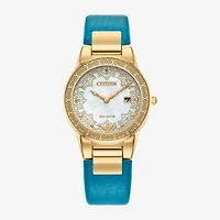 Citizen Jasmine Womens Blue Leather 2-pc. Watch Boxed Set Ga1072-07d