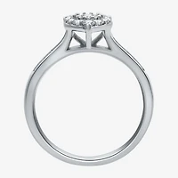 I Said Yes (H-I / I1) Womens 3/8 CT. T.W. Lab Grown White Diamond Sterling Silver or 14K Gold Over Heart Bridal Set