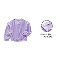 Thereabouts Little & Big Kid Girls Easy-on + Easy-off Round Neck Adaptive Long Sleeve Sweatshirt