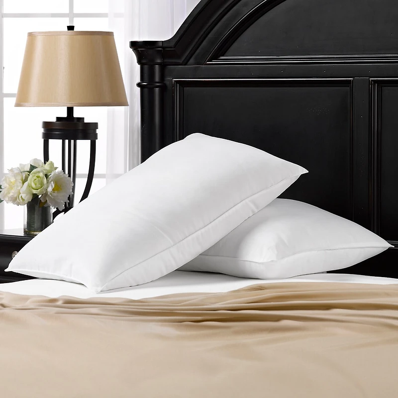 Ella Jayne Signature Plush Firm Allergy-Resistant Down Alternative Gel Filled Side/Back Sleeper Pillow Set of 2