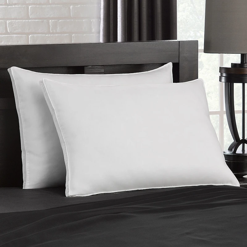 Ella Jayne Gussetted Soft Plush Down Alternative Poly Gel Fiber Stomach Sleeper Pillow