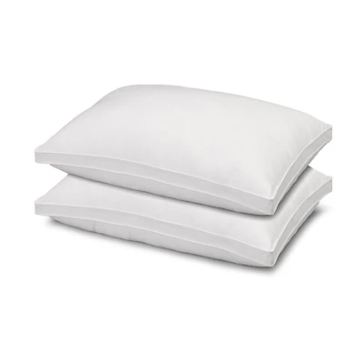 Ella Jayne Gussetted Medium/Firm Plush Down Alternative Side/Back Sleeper Pillow Set of
