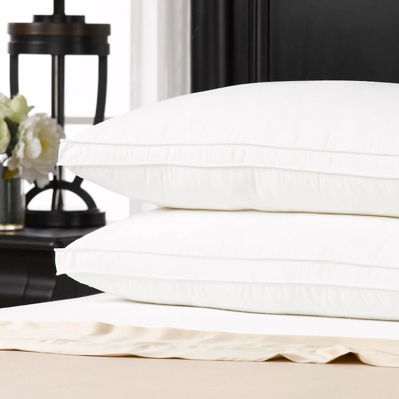 Ella Jayne Gussetted Medium/Firm Plush Down Alternative Side/Back Sleeper Pillow Set of