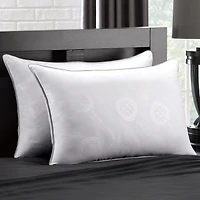 Ella Jayne MicronOne Technology for Allergy Bed Bug and Dust Mite free Down Alternative Pillow Medium Density Set of 2