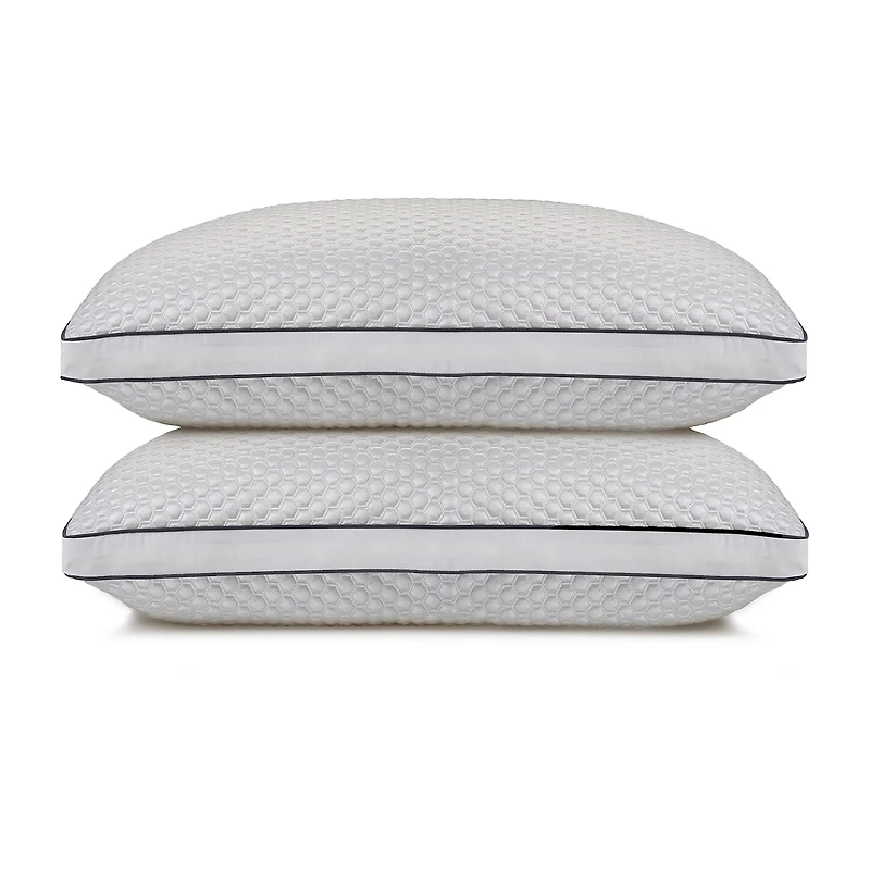 Ella Jayne Arctic Chill Super Cooling Gel Fiber Pillow Medium Density for All Sleep Positions Set of 2