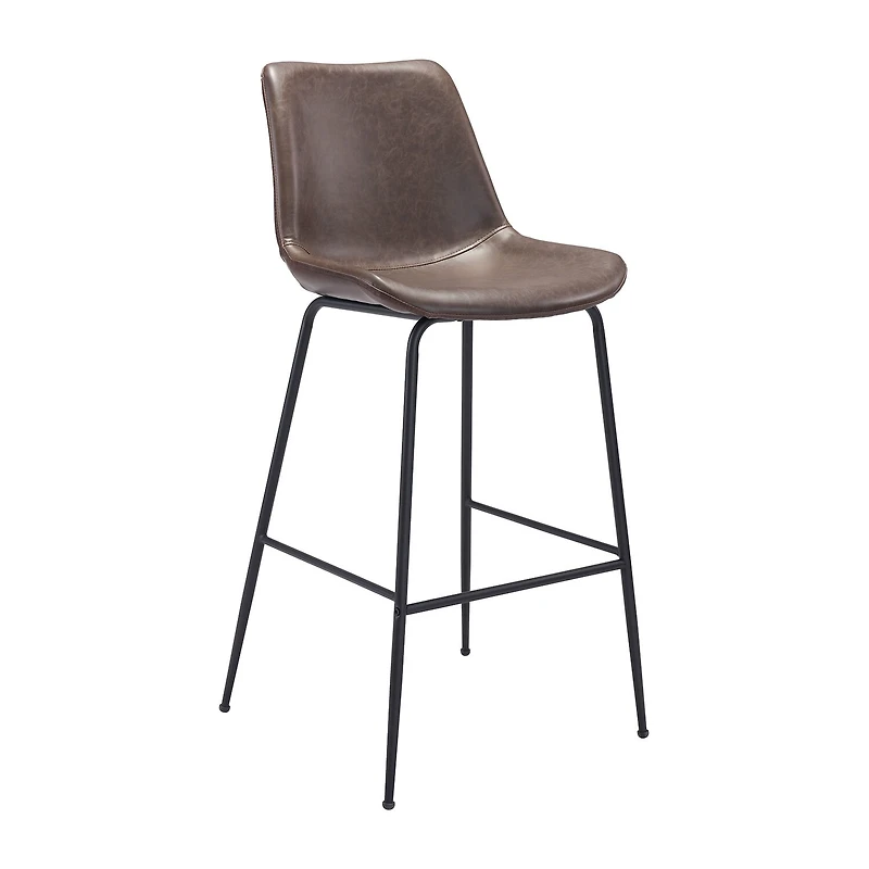 Zuo Modern Byron Upholstered Bar Stool