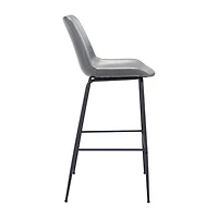 Zuo Modern Byron Upholstered Bar Stool
