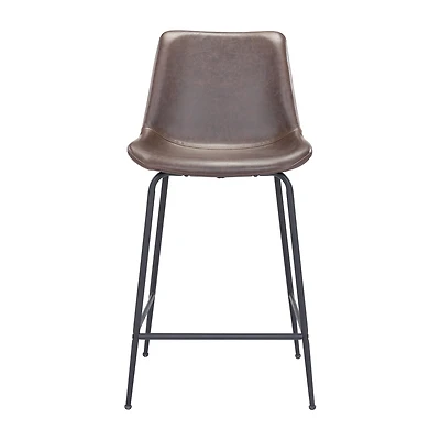 Zuo Modern Byron Counter Height Upholstered Bar Stool