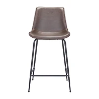 Zuo Modern Byron Counter Height Upholstered Bar Stool
