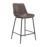 Zuo Modern Byron Counter Height Upholstered Bar Stool