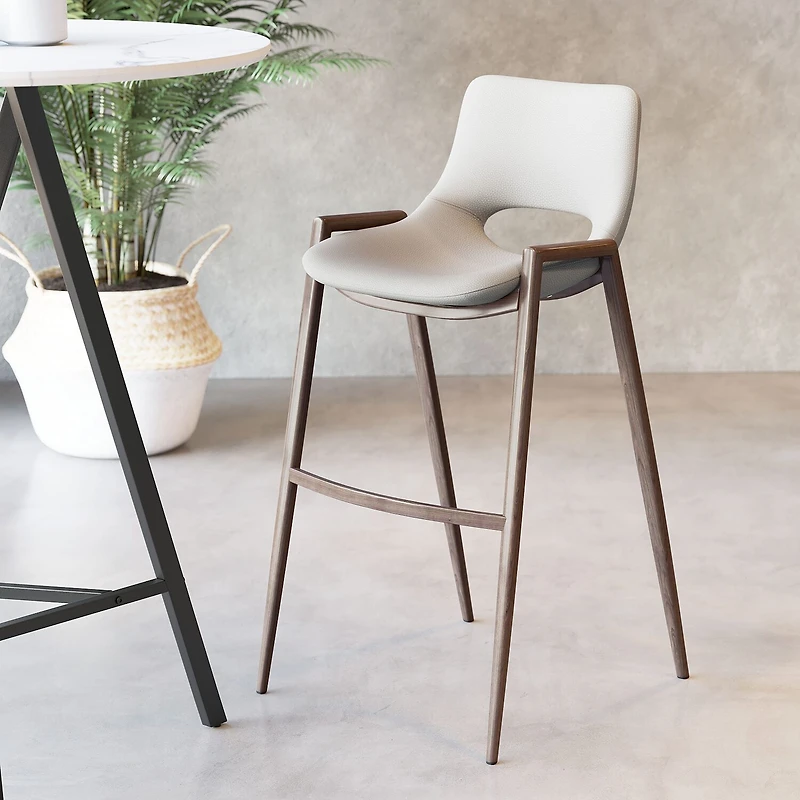 Zuo Modern Desi 2-pc. Upholstered Bar Stool