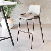 Zuo Modern Desi 2-pc. Upholstered Bar Stool