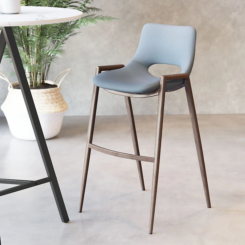Zuo Modern Desi 2-pc. Upholstered Bar Stool