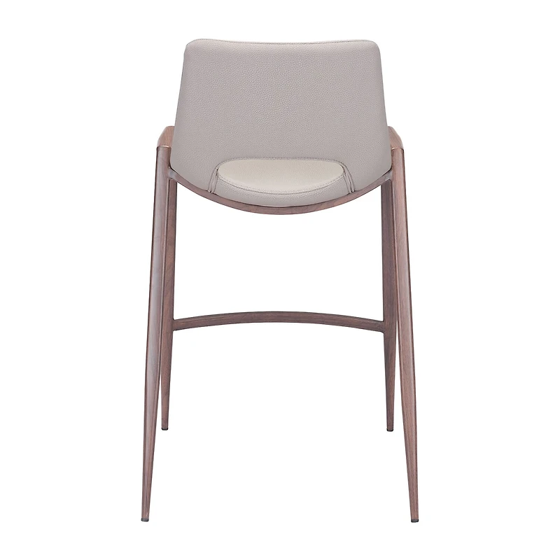 Zuo Modern Desi 2-pc. Counter Height Upholstered Bar Stool