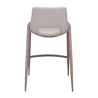 Zuo Modern Desi 2-pc. Counter Height Upholstered Bar Stool