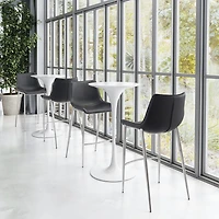 Zuo Modern Magnus 2-pc. Upholstered Bar Stool