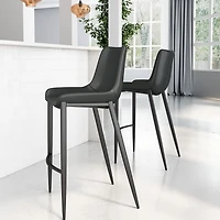 Zuo Modern Magnus 2-pc. Upholstered Bar Stool