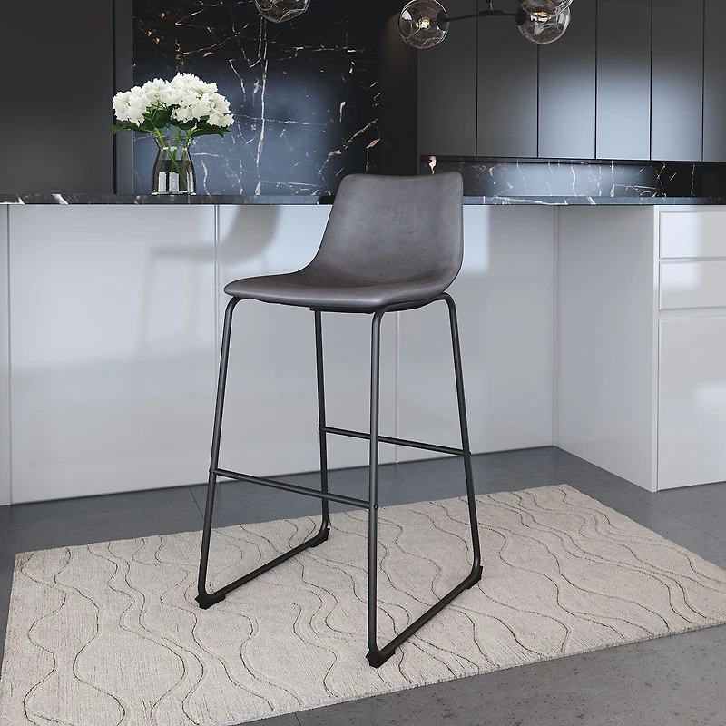 Zuo Modern Smart 2-pc. Upholstered Bar Stool