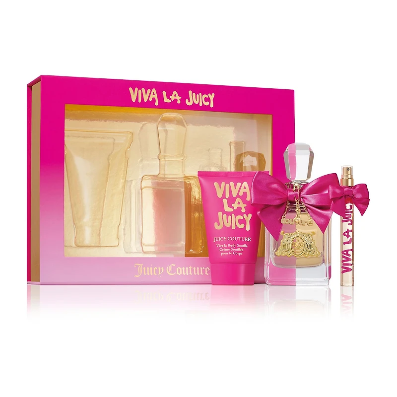 Juicy Couture Viva La Juicy Eau De Parfum 3.4 Oz 3-Pc Gift Set ($158 Value)