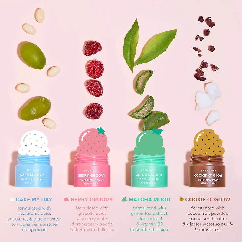 I Dew Care Scoop Squad Mask Set With Brush ($45 Value)