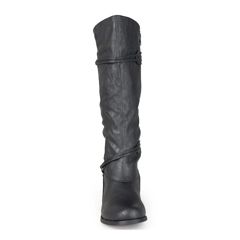 Journee Collection Womens Wide Calf Flat Heel Riding Boots