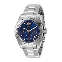 Invicta Mens Silver Tone Stainless Steel Bracelet Watch