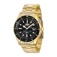 Invicta Mens Gold Tone Stainless Steel Bracelet Watch 35593
