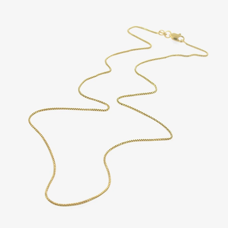 Made in Italy 14K Gold Over Silver 16" Box Chain Necklace