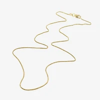 Made in Italy 14K Gold Over Silver 16" Box Chain Necklace