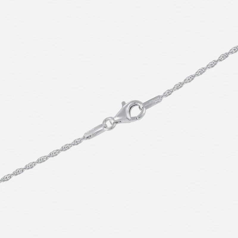 Silver Treasures Made in Italy Sterling Silver 18-30" Rope Chain Necklace